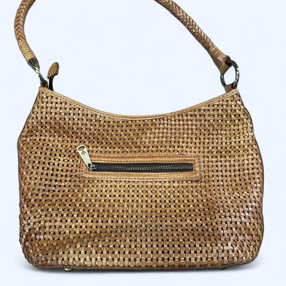 Patricia Nash Castelli Small Woven Leather Hobo Bag Boho Western Vintage Vibes - Picture 2 of 4